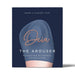 Packaging box for Deia The Arouser pulsating external stimulator in blue and rose gold colors.