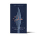 Deia The Feather Vibrating Tickler packaging in navy blue with feather design and rose gold script logo.