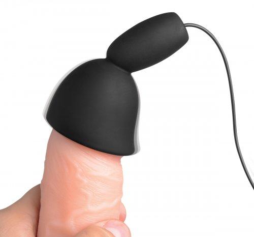Deluxe 10 Mode Silicone Penis Head Teaser Black | SexToy.com