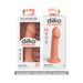 Dillio Platinum Big Hero 6-inch silicone dildo in peach color shown in two packaging display options.