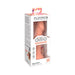 Dillio Platinum Big Hero 6-inch silicone dildo in peach, displayed in clear retail packaging with branding and product details.