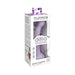 Dillio Platinum Secret Explorer 6-inch purple silicone dildo in clear display box with product details and branding.