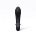 Black and gold inflatable vibrator with ergonomic shape and control buttons on the handle against a white background.