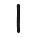 Black double-ended veined silicone toy with smooth rounded tips, 18 inches long.