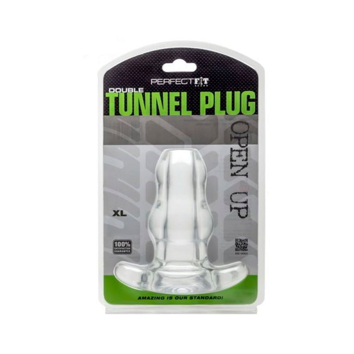 Double Tunnel Plug X-Large Clear | SexToy.com