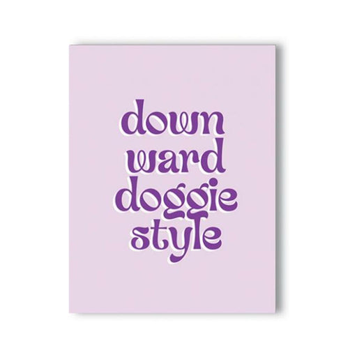 Downward Doggie Naughty Greeting Card - SexToy.com
