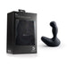 Nexus Doxy black prostate massager attachment with textured stimulation points next to its sleek black packaging box.