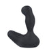 Black silicone prostate attachment with curved design and textured stimulation nodules.