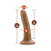 Vanilla-colored 5.5 inch realistic dildo with suction cup base and size measurements displayed.