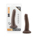 Dr. Skin 5.5 inch vanilla-colored realistic dildo with suction cup base and packaging shown side by side.