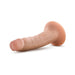Vanilla-colored 5.5 inch realistic dildo with suction cup base, designed for beginner-friendly use.