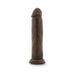Realistic 9.5 inch vanilla-colored dildo with suction base, detailed texture and lifelike design.