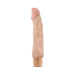 Beige realistic textured vibrator with a prominent head and twist-dial base on a white background.