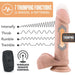 Dr. Skin Dr. Beckham Thumping Dildo With Remote Control Silicone 8 In. Vanilla - SexToy.com