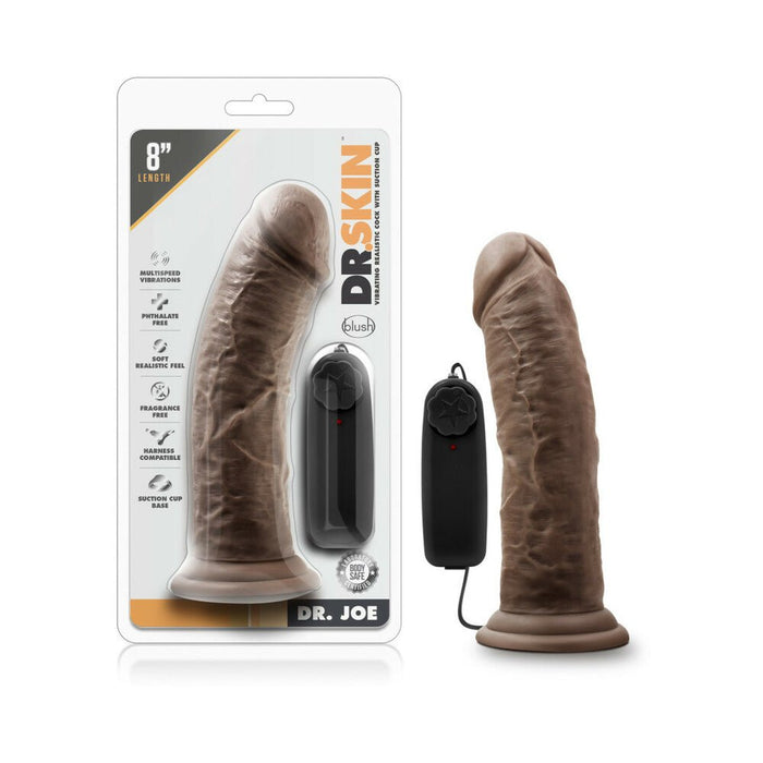 Dr. Skin - Dr. Joe - 8in Vibrating Cock With Suction Cup - SexToy.com