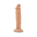 Realistic vanilla-colored 6-inch dildo with suction base and detailed texture for lifelike feel and hands-free use.