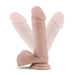 Dr. Skin Plus Posable Dildo With Balls 8 In. Vanilla - SexToy.com