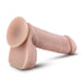 Realistic 8-inch posable dildo with suction cup base and lifelike texture in natural skin tone.