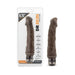 Dr Skin Vibe 6 8.75 inches Chocolate Brown Vibrating Dildo - SexToy.com