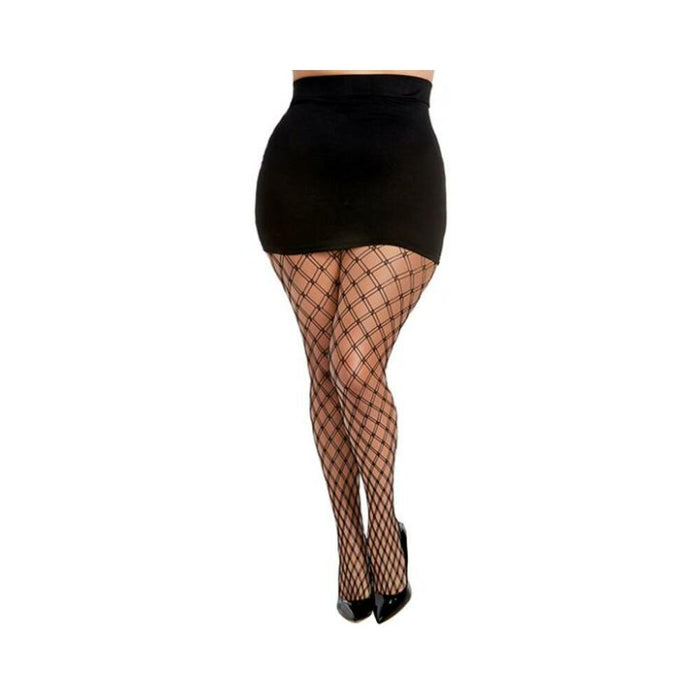 Dreamgirl Double-Knitted Fence-Net Pantyhose | SexToy.com
