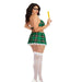 Dreamgirl Green Plaid Schoolgirl-Themed Bedroom Costume - SexToy.com