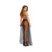 Dreamgirl Stretch Lace Teddy & Sheer Mesh Maxi Skirt With Adjustable Straps & G-String - SexToy.com
