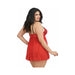 Dreamgirl Stretch Mesh and Lace Babydoll With Underwire Push-Up Cups and G-String - SexToy.com
