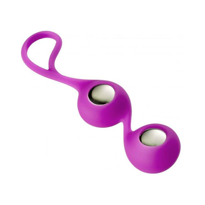 Duo Kegel Balls Purple with Sleeve - SexToy.com