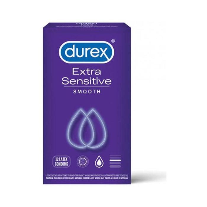 Durex Extra Sensitive Lubricated Condom Smooth 12-pack | SexToy.com