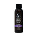 Dark amber 2oz bottle of High Tide hemp seed massage and body oil with purple label band.