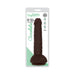 Easy Riders 8 inches Dual Density Dildo With Balls Brown - SexToy.com