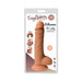 Easy Riders 9-inch dual density silicone dong with suction base in light skin tone packaging.