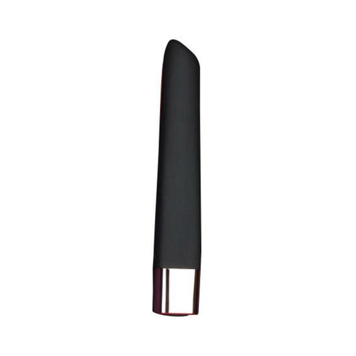 Edonista Quinn Silicone Bullet Vibrator Black 10 Modes - SexToy.com