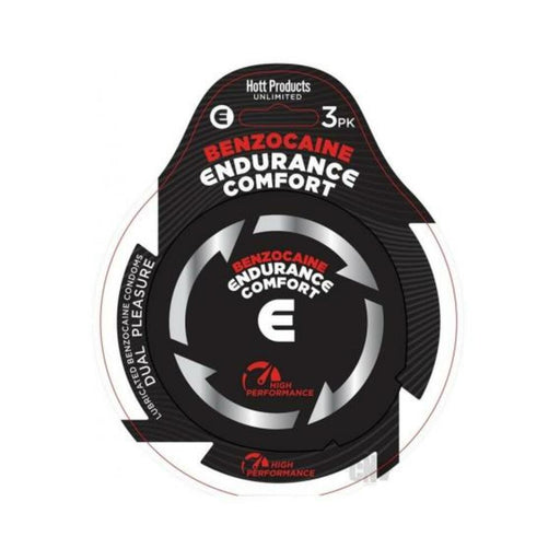Endurance Comfort Benzocaine Condoms 3pk | SexToy.com