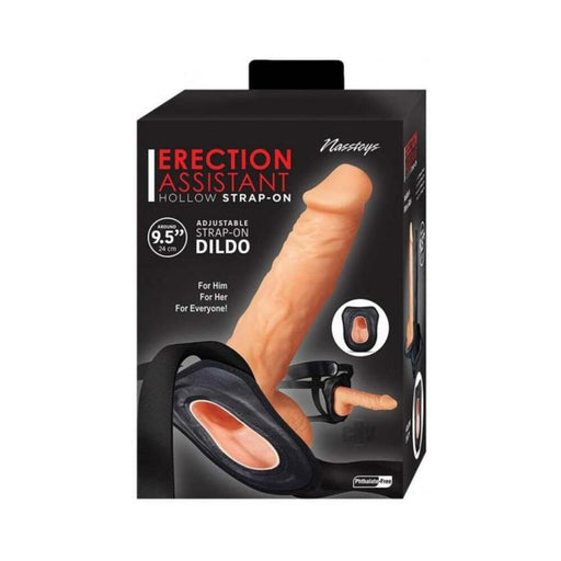 Erection Assistant Hollow Strap-on 9.5 In. White | SexToy.com