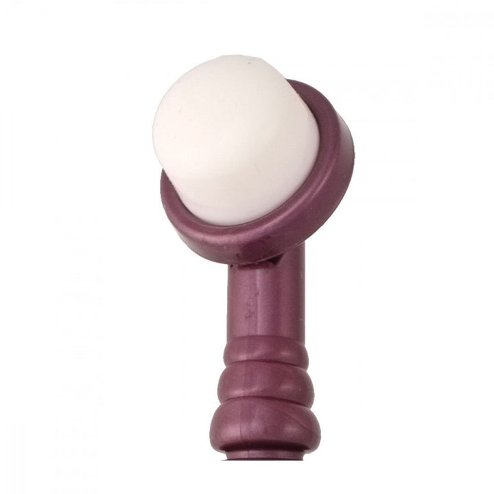 Eroscillator soft finger tip attachment in purple with a white rounded silicone tip for gentle stimulation.