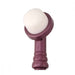 Eroscillator soft finger tip attachment in purple with a white rounded silicone tip for gentle stimulation.