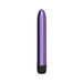Sleek metallic purple 7-inch vibrator with a rounded tip and black twist base for adjustable intensity.