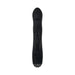 Black rotating rabbit vibrator with textured handle and dual motor stimulator ears, designed for multi-speed pleasure.