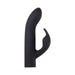 Black silicone dual-stimulation sleeve with curved G-spot and clitoral arms for Evolved Four Play Kit.