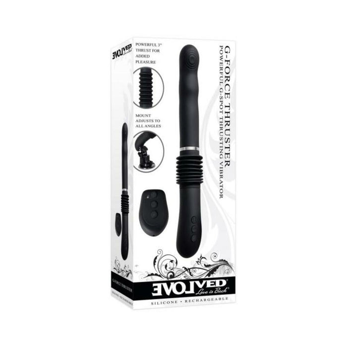Evolved G-force Thruster Rechargeable Silicone - Black | SexToy.com