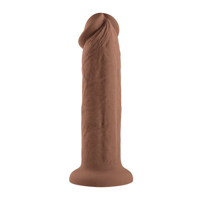 Evolved Girthy Rechargeable Vibrating 7 In. Silicone Dildo - SexToy.com