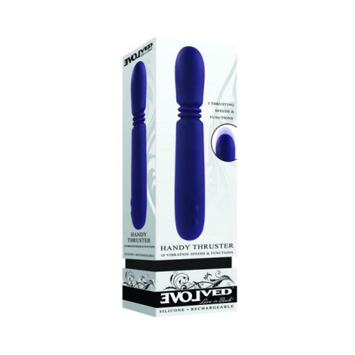 Evolved Handy Thruster Rechargeable Thruster Vibe Silicone Purple - SexToy.com