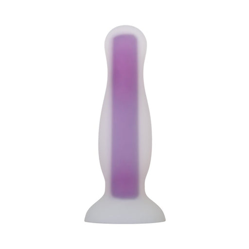 Evolved Luminous Silicone Plug Medium Purple | SexToy.com