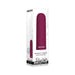 Evolved Mighty Thick rechargeable vibrating bullet in burgundy with smooth ABS finish shown in retail packaging.