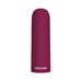 Burgundy Evolved Mighty Thick Bullet vibrator with smooth matte finish and discreet compact design.