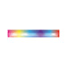 Colorful light spectrum bar with smooth gradient transitions on a white background.