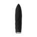 Black rechargeable silicone bullet vibrator with tapered tip and textured grip, designed for waterproof use.