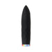 Black silicone bullet vibrator with tapered tip and multicolor light-up base, featuring a textured surface and single button control.
