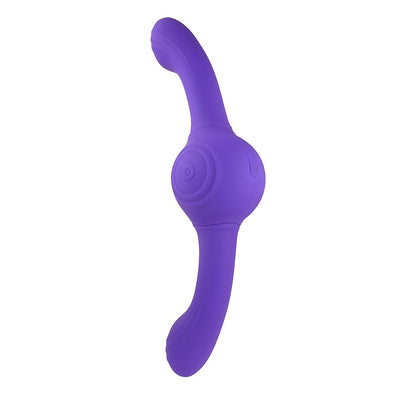 Evolved Our Gyro Vibe Rechargeable Dual Ended Gyrating Silicone Vibrator Purple - SexToy.com